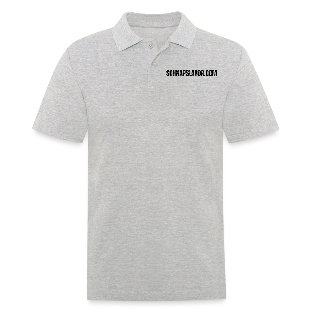 Schnapslabor - Männer Poloshirt - Grau meliert