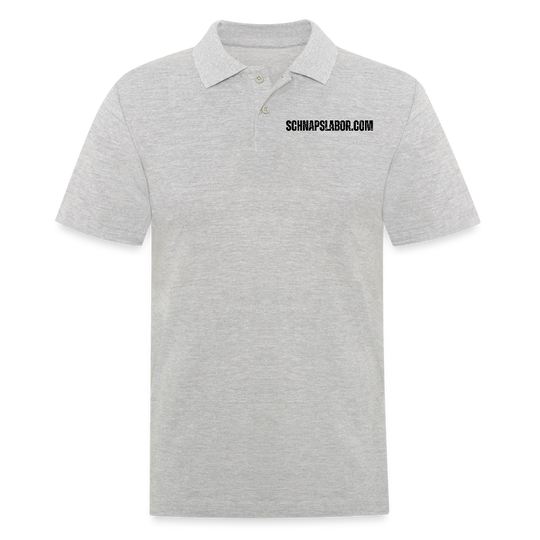 Schnapslabor - Männer Poloshirt - Grau meliert