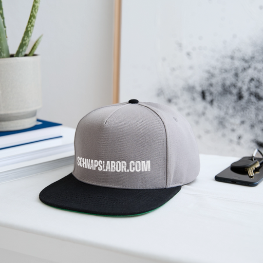 Schnapslabor - Snapback Cap - Graphit/Schwarz