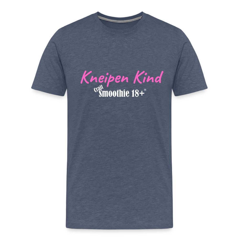 Kneipen Kind - Männer Premium T-Shirt - Blau meliert