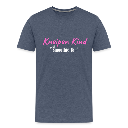 Kneipen Kind - Männer Premium T-Shirt - Blau meliert