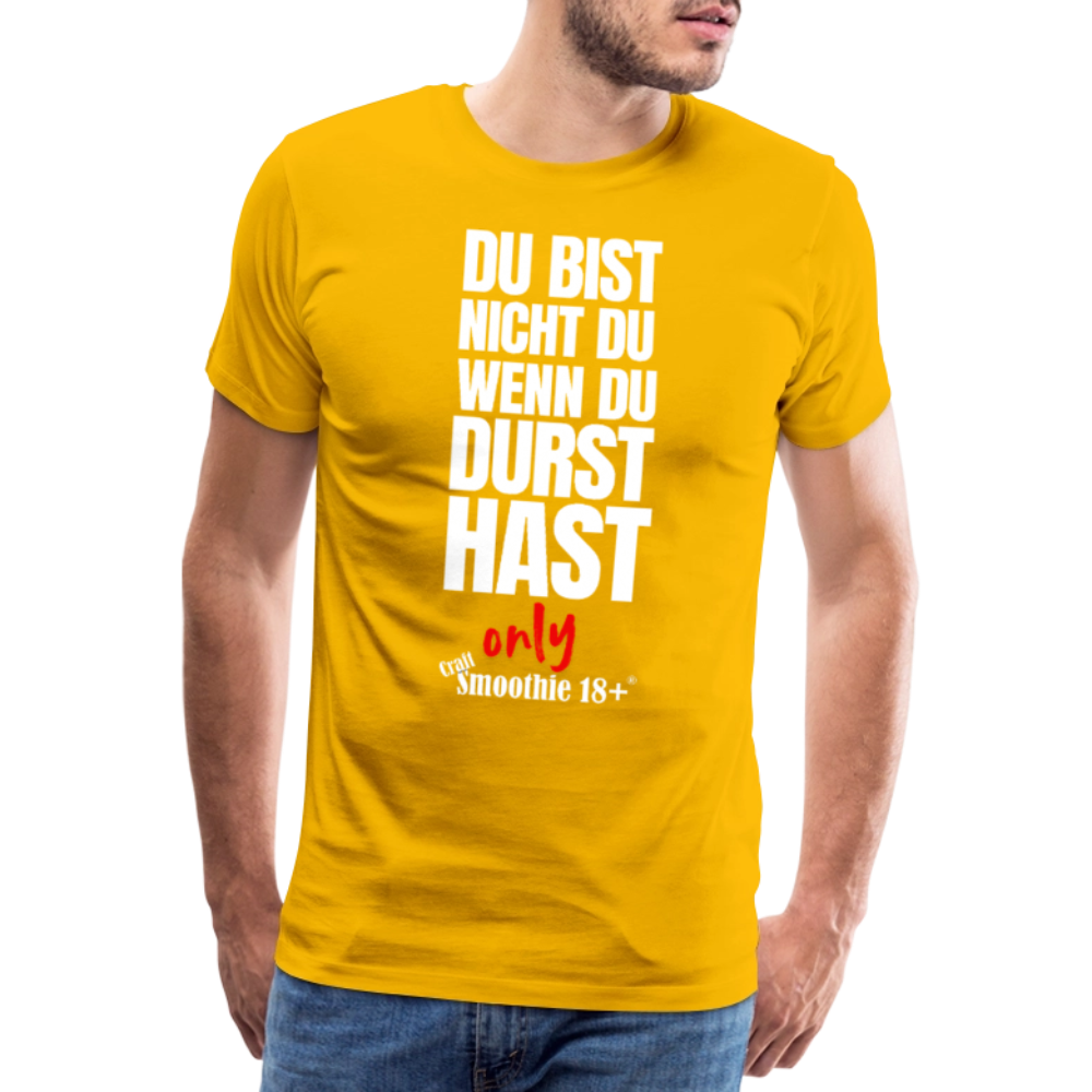 Du bist nicht Du - Männer Premium T-Shirt - Sonnengelb