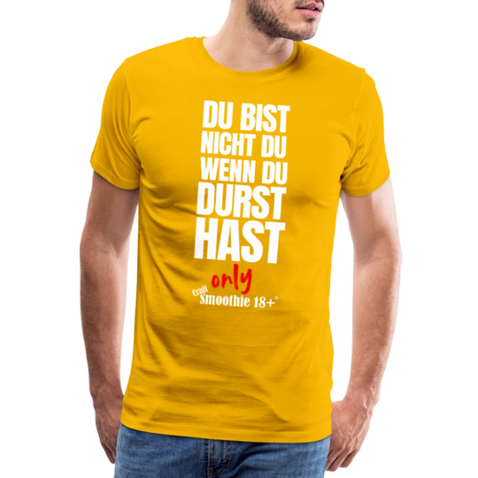 Du bist nicht Du - Männer Premium T-Shirt - Sonnengelb
