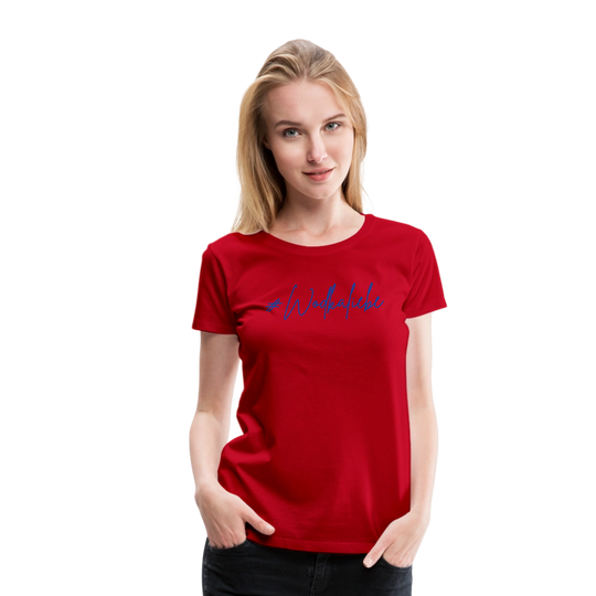 #Wodkaliebe - Frauen Premium T-Shirt - Rot
