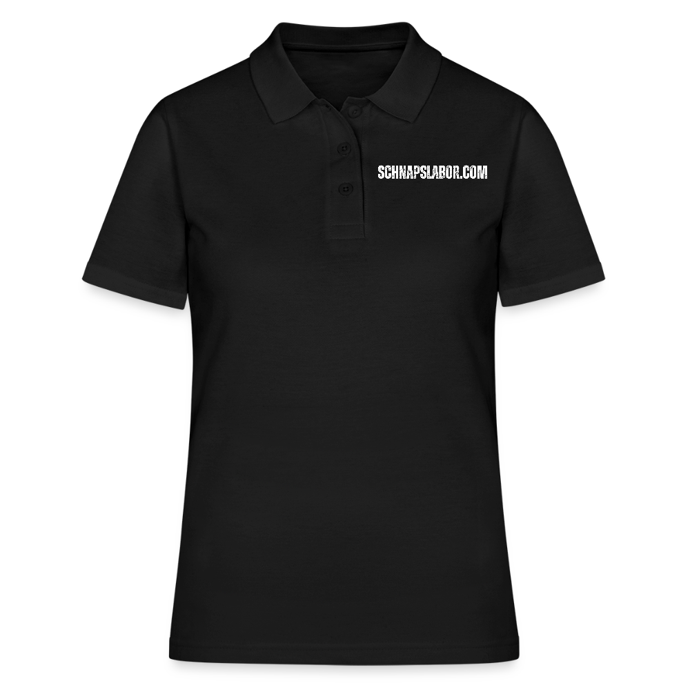 Schnapslabor - Frauen Poloshirt - Schwarz