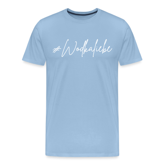 #Wodkaliebe - Männer Premium T-Shirt - Sky