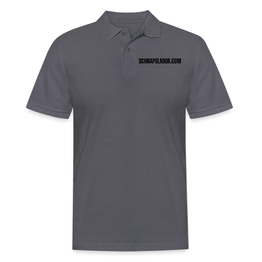 Schnapslabor - Männer Poloshirt - Anthrazit