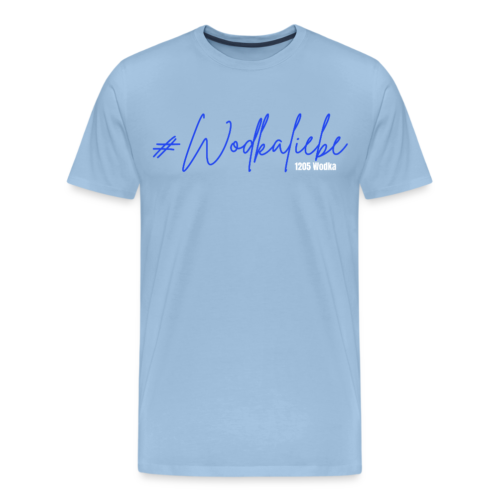 #Wodkaliebe 1205 - Männer Premium T-Shirt - Sky