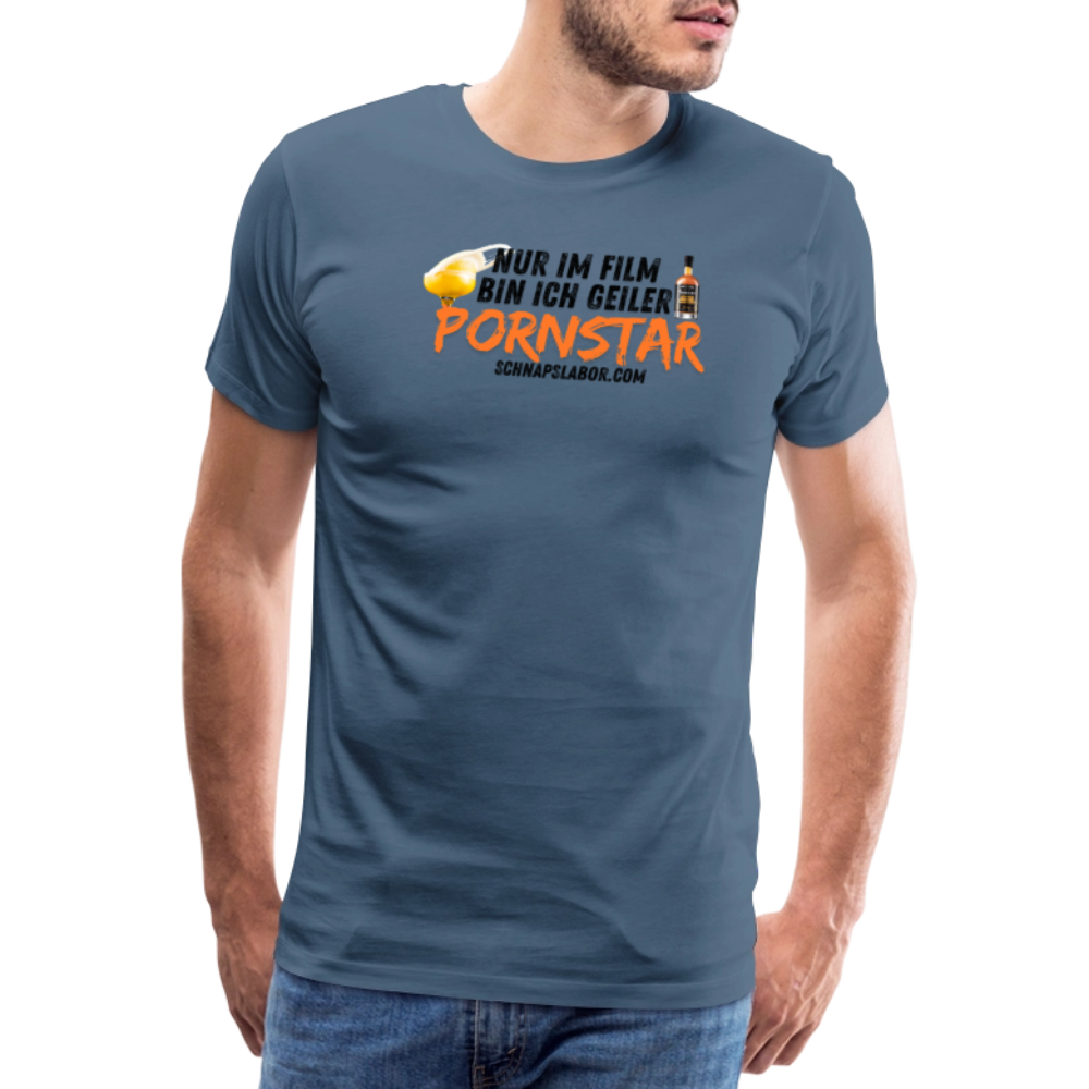 Männer Premium T-Shirt - Blaugrau