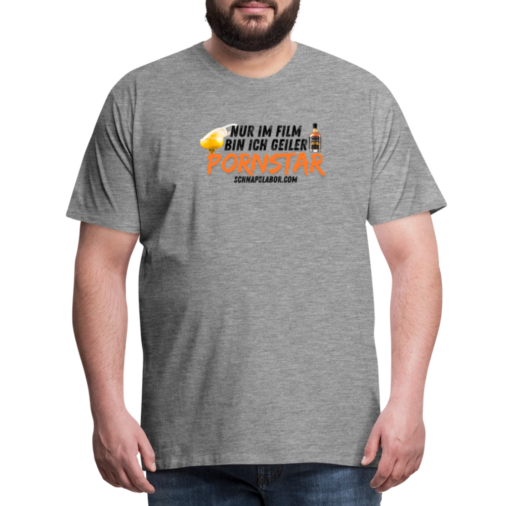 Männer Premium T-Shirt - Grau meliert
