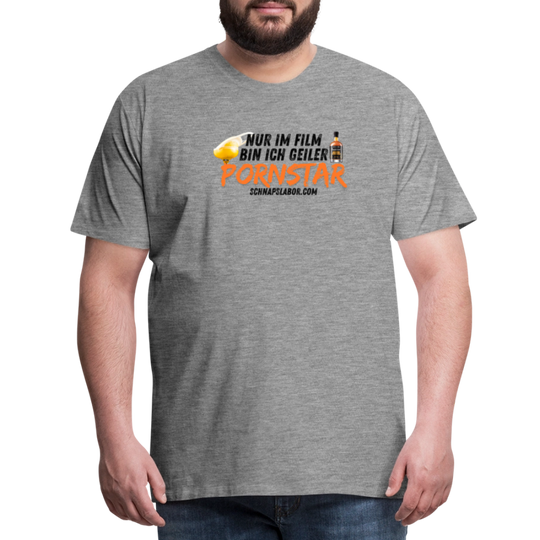 Männer Premium T-Shirt - Grau meliert