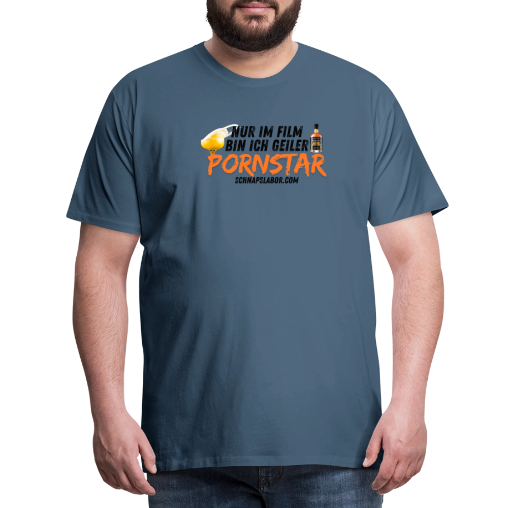Männer Premium T-Shirt - Blaugrau