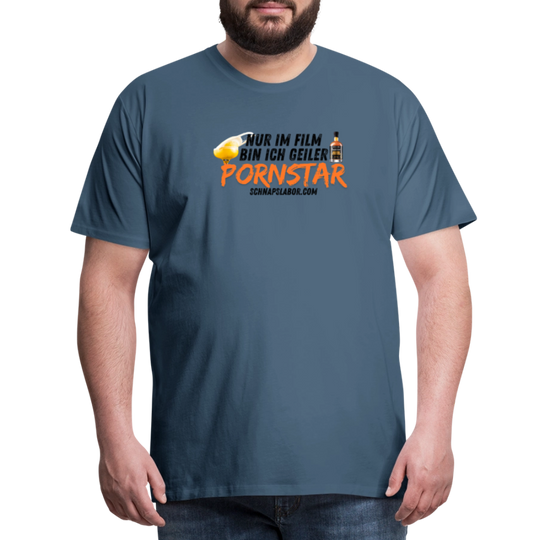 Männer Premium T-Shirt - Blaugrau