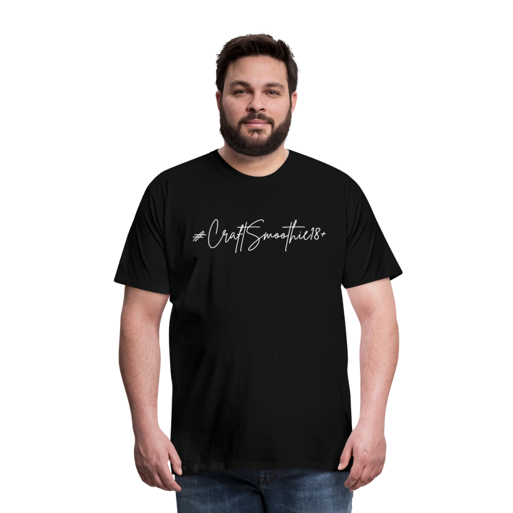 #CraftSmoothie18+ - Männer Premium T-Shirt - Schwarz