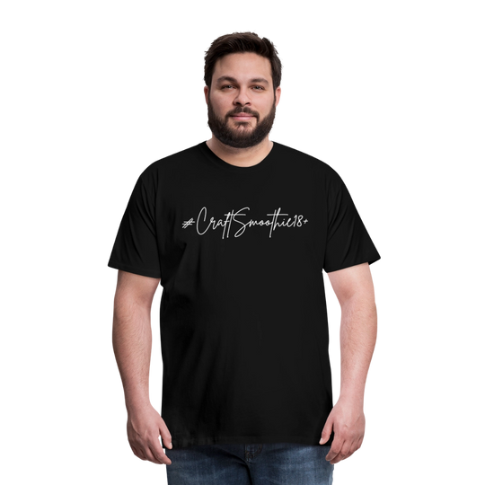 #CraftSmoothie18+ - Männer Premium T-Shirt - Schwarz