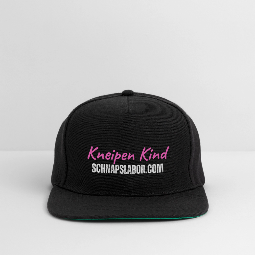 Kneipen Kind - Snapback Cap - Schwarz/Schwarz