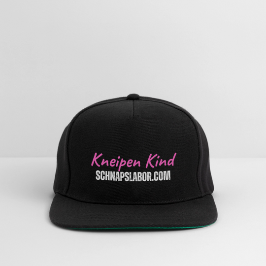 Kneipen Kind - Snapback Cap - Schwarz/Schwarz