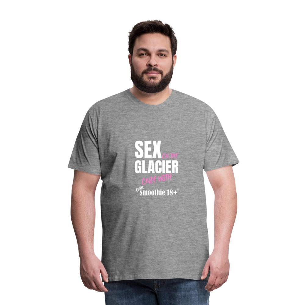 Sex on the Glacier - "Männer Premium T-Shirt" - Grau meliert