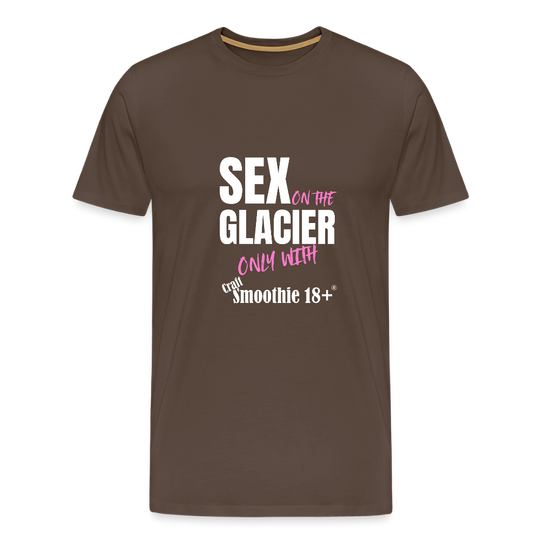 Sex on the Glacier - "Männer Premium T-Shirt" - Edelbraun