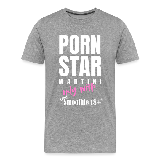 Pornstar - Männer Premium T-Shirt - Grau meliert