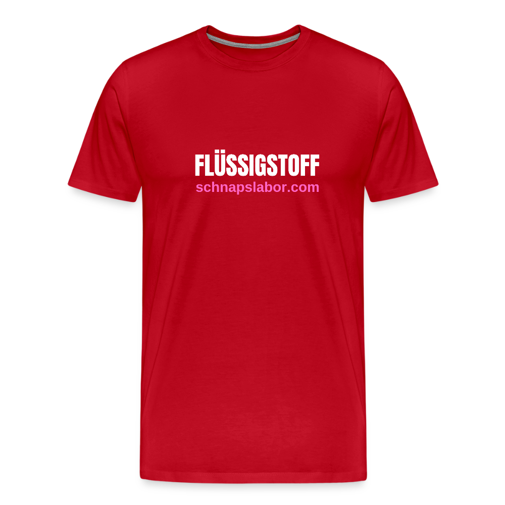 Flüssigstoff - Männer Premium T-Shirt - Rot