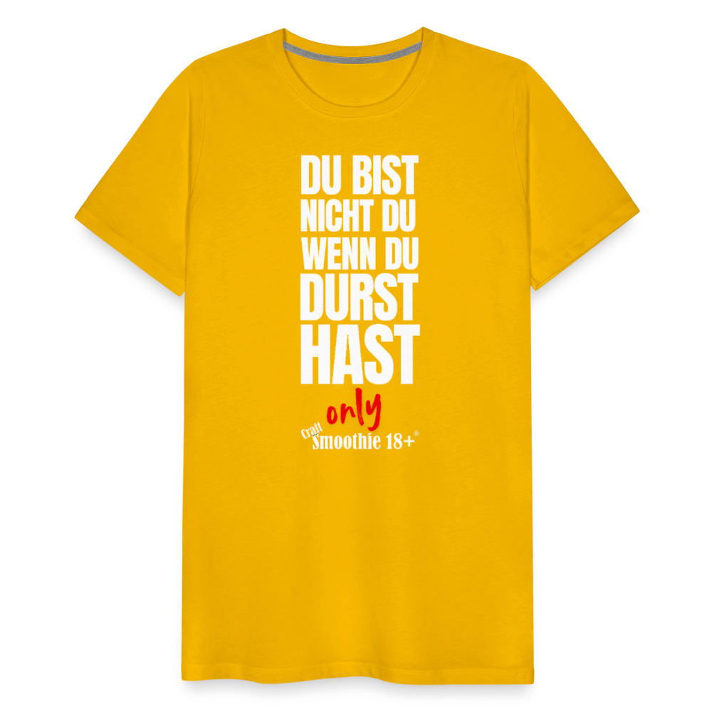 Du bist nicht Du - Männer Premium T-Shirt - Sonnengelb