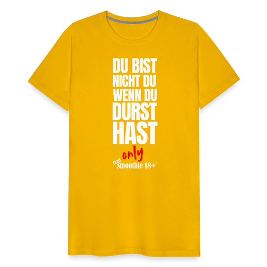Du bist nicht Du - Männer Premium T-Shirt - Sonnengelb