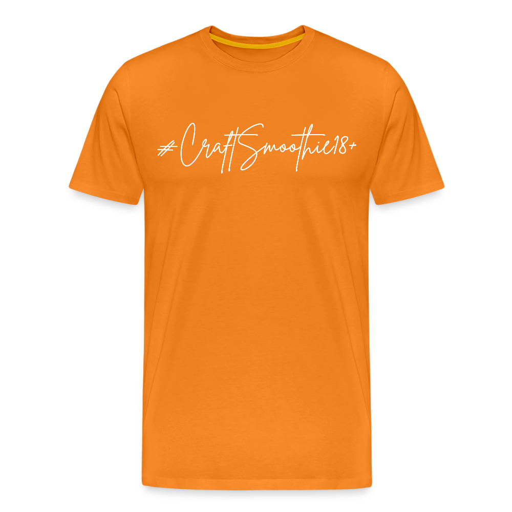 #CraftSmoothie18+ - Männer Premium T-Shirt - Orange