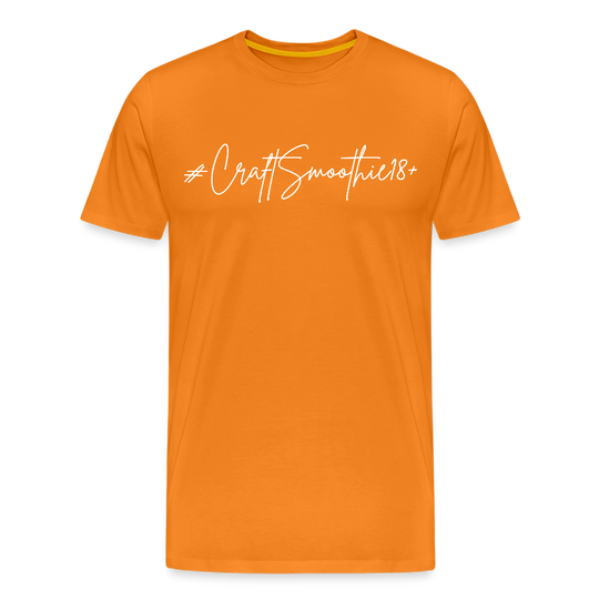 #CraftSmoothie18+ - Männer Premium T-Shirt - Orange