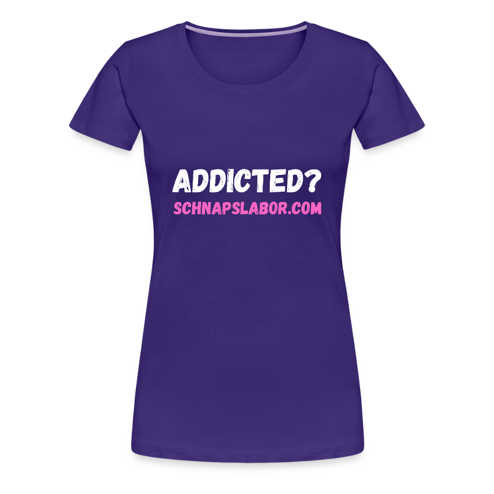 Addicted - Frauen Premium T-Shirt - Lila