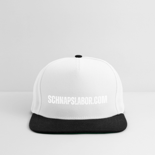Schnapslabor - Snapback Cap - Weiß/Schwarz