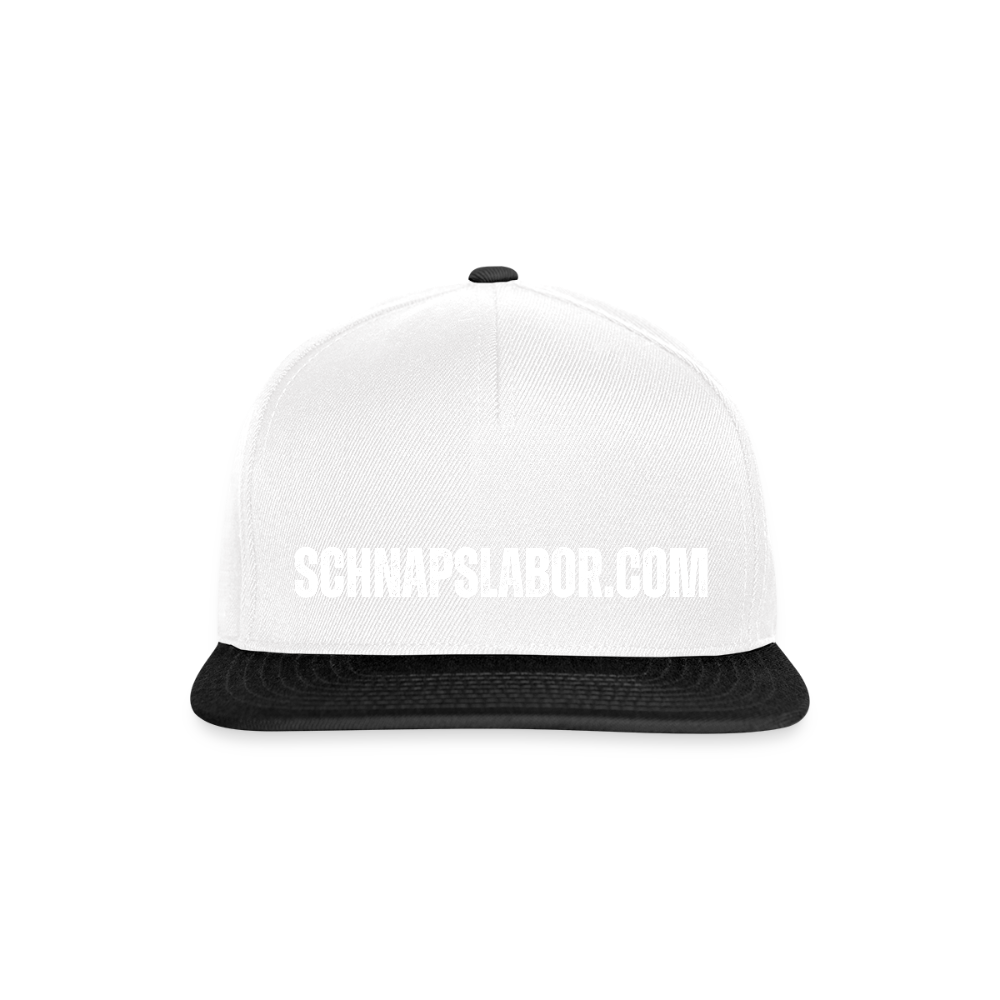 Schnapslabor - Snapback Cap - Weiß/Schwarz