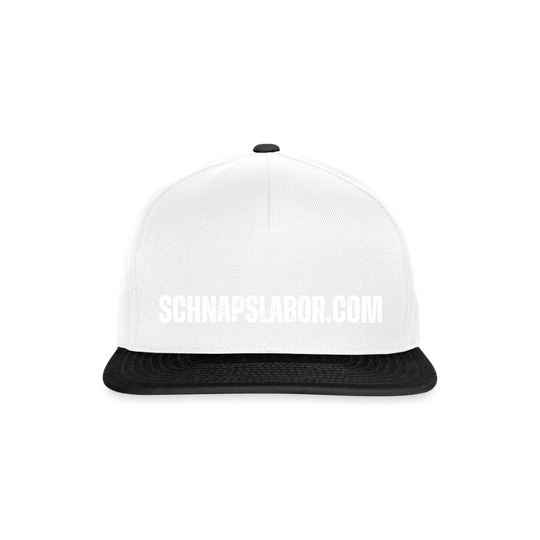 Schnapslabor - Snapback Cap - Weiß/Schwarz
