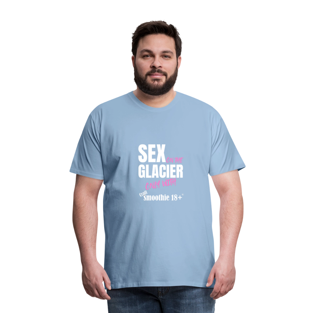 Sex on the Glacier - "Männer Premium T-Shirt" - Sky