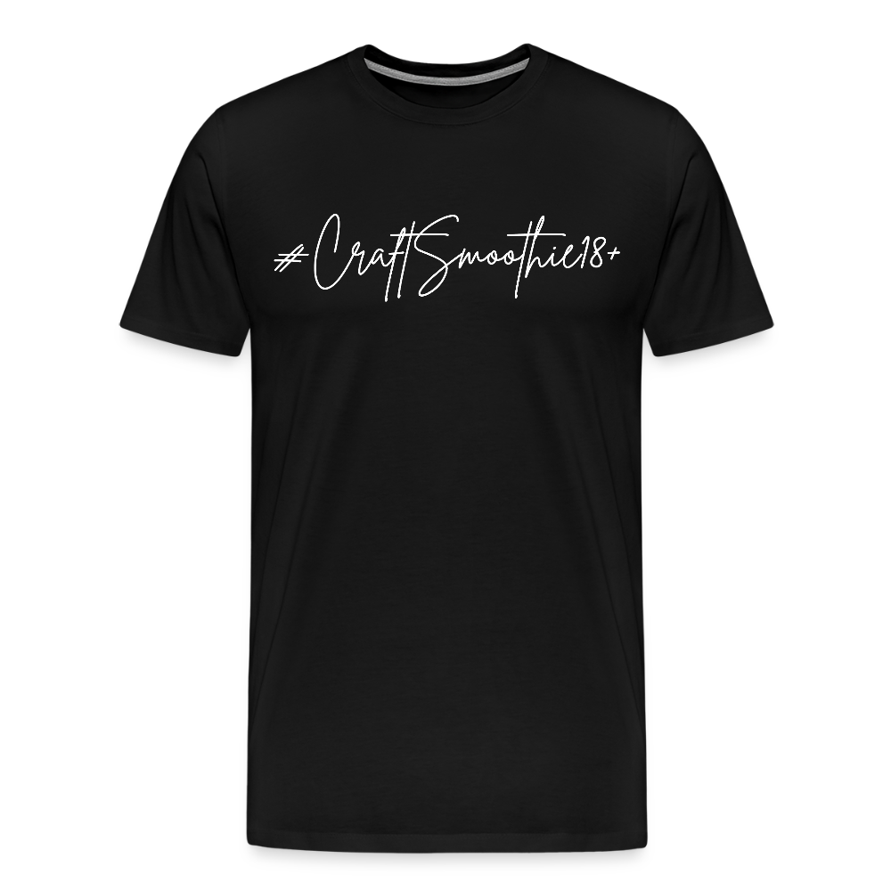 #CraftSmoothie18+ - Männer Premium T-Shirt - Schwarz