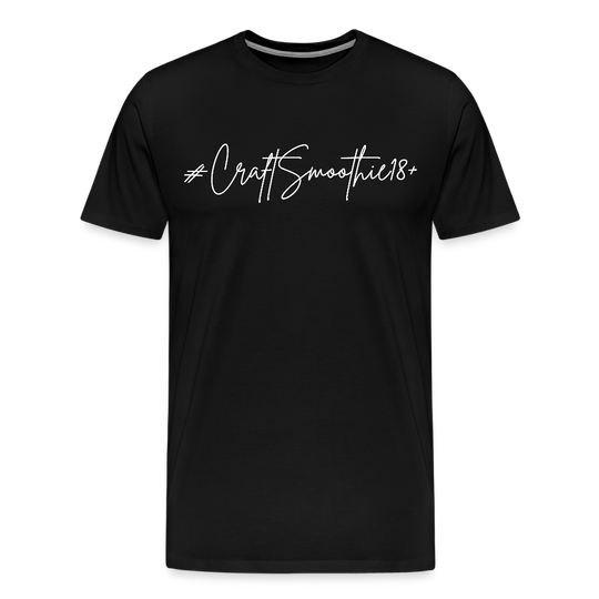 #CraftSmoothie18+ - Männer Premium T-Shirt - Schwarz