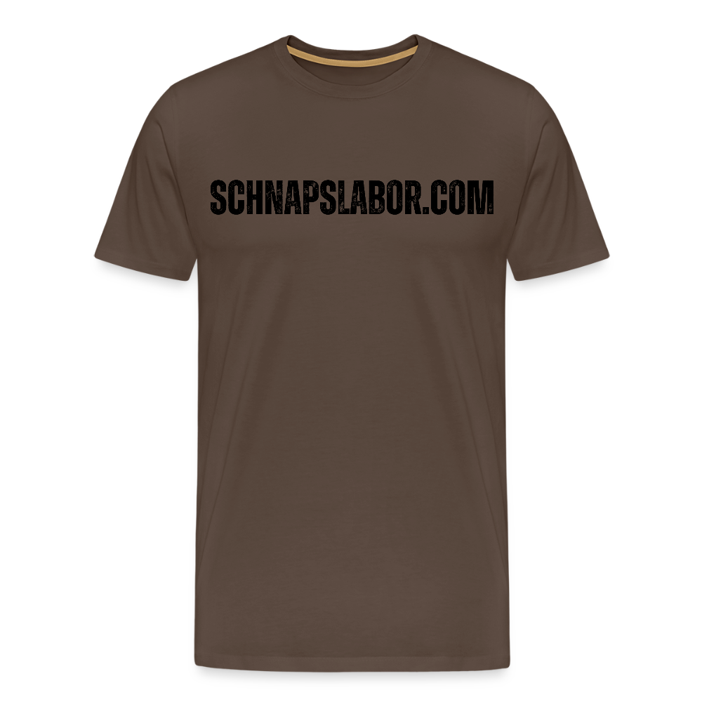 Schnapslabor - Männer Premium T-Shirt - Edelbraun