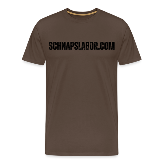 Schnapslabor - Männer Premium T-Shirt - Edelbraun