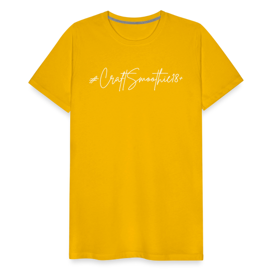 #CraftSmoothie18+ - Männer Premium T-Shirt - Sonnengelb