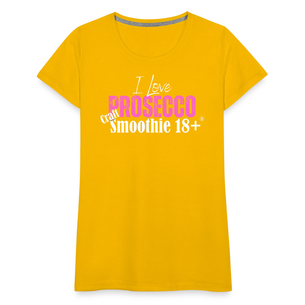 I love Prosecco - Frauen Premium T-Shirt - Sonnengelb