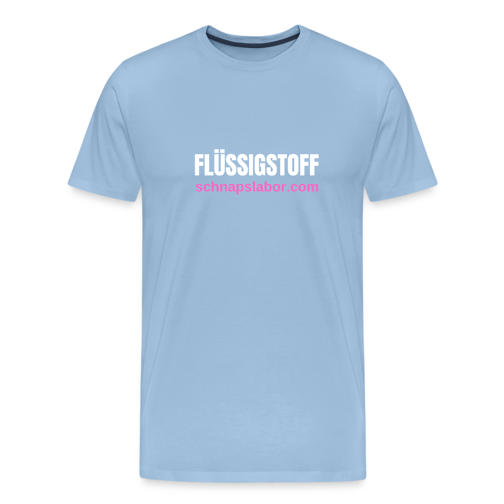 Flüssigstoff - Männer Premium T-Shirt - Sky