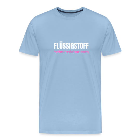Flüssigstoff - Männer Premium T-Shirt - Sky