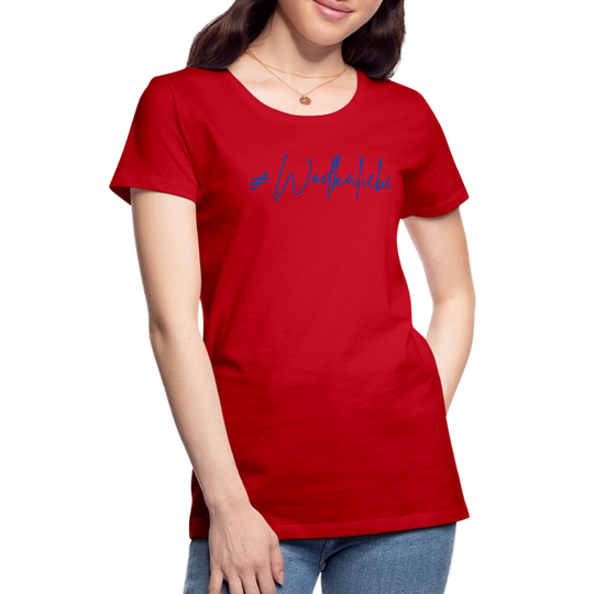 #Wodkaliebe - Frauen Premium T-Shirt - Rot