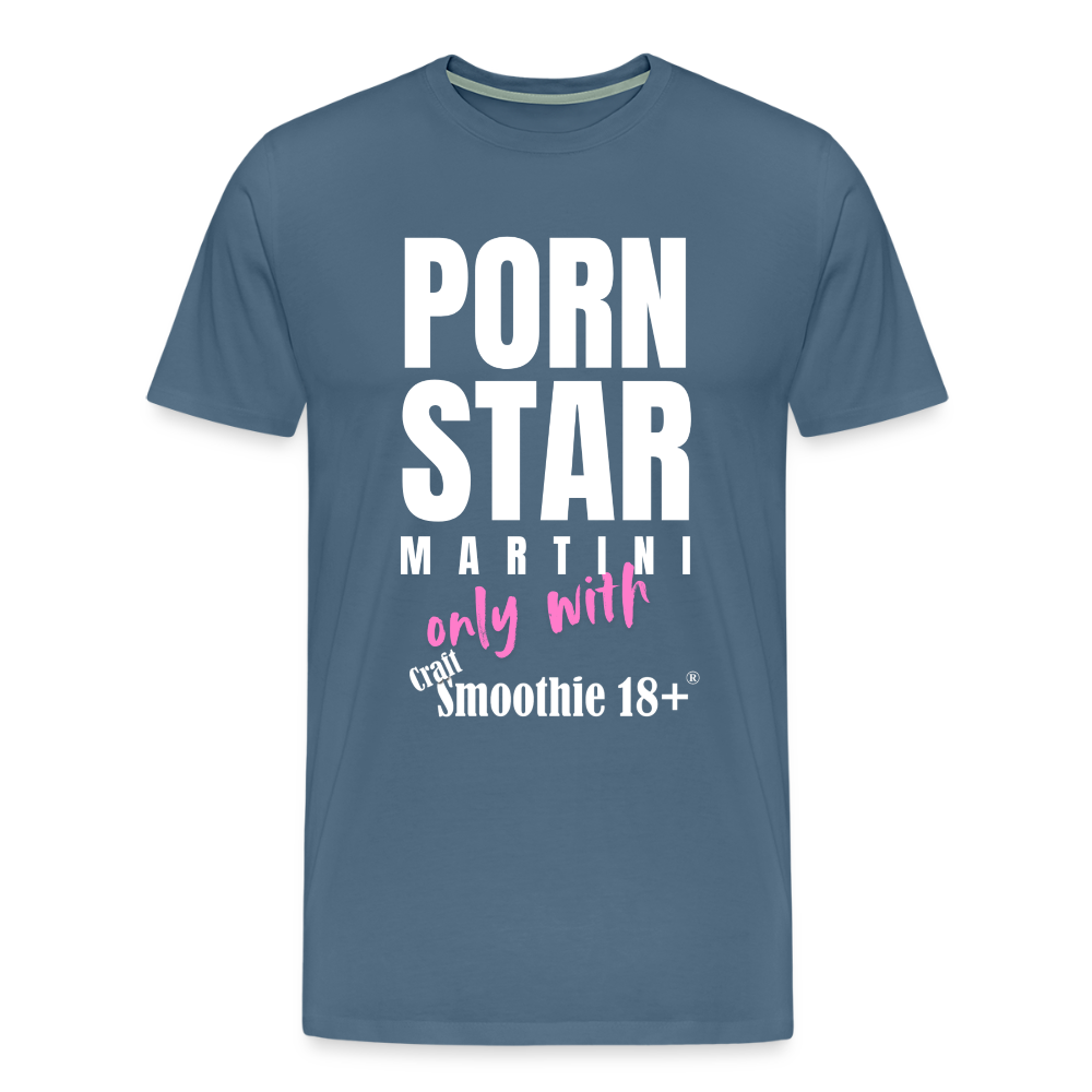 Pornstar - Männer Premium T-Shirt - Blaugrau