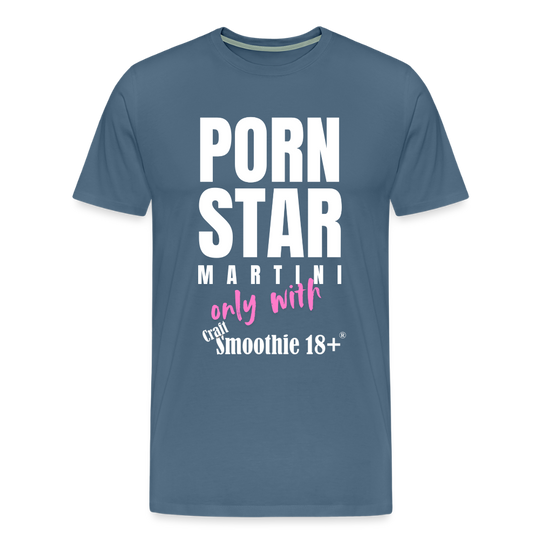 Pornstar - Männer Premium T-Shirt - Blaugrau
