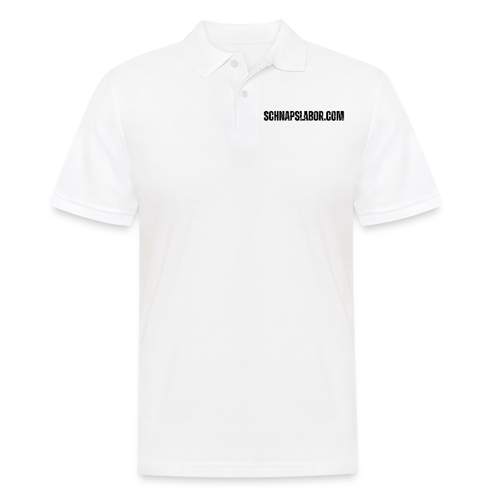 Schnapslabor - Männer Poloshirt - Weiß