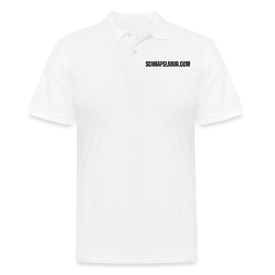 Schnapslabor - Männer Poloshirt - Weiß