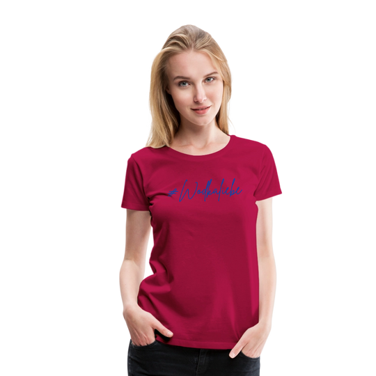 #Wodkaliebe - Frauen Premium T-Shirt - dunkles Pink