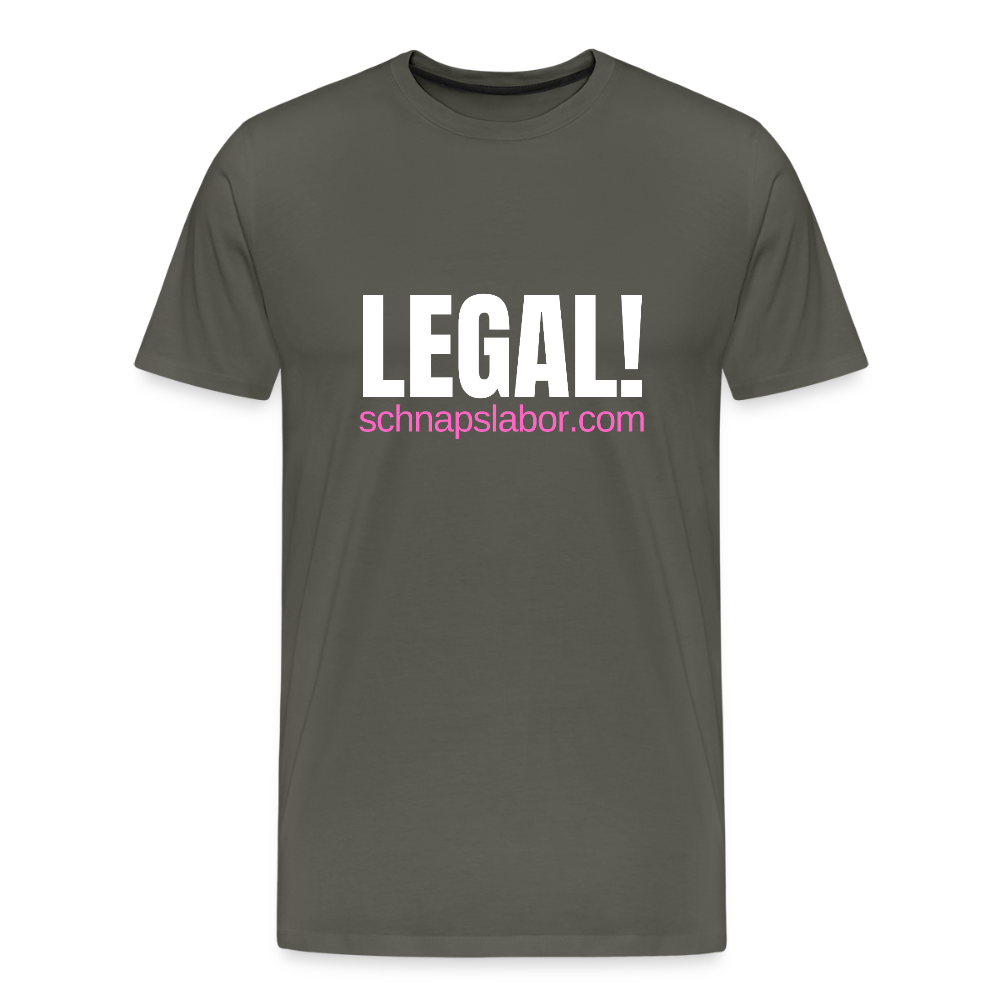 Legal - Männer Premium T-Shirt - Asphalt