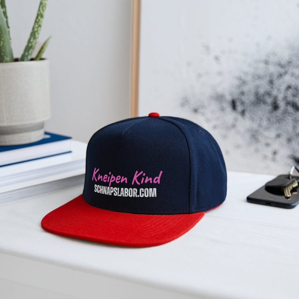 Kneipen Kind - Snapback Cap - Navy/Rot